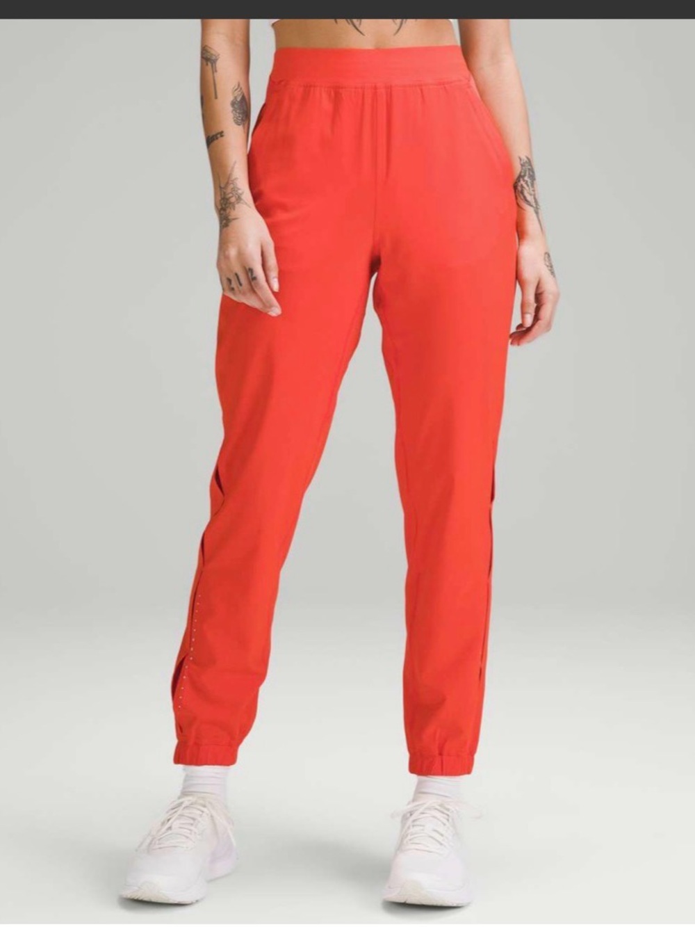 Lululemon Adapted‎ State High-Rise Jogger Reflective Airflow  Solar Orange Sz 6